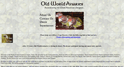 Desktop Screenshot of oldworldaviaries.com