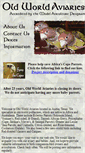 Mobile Screenshot of oldworldaviaries.com